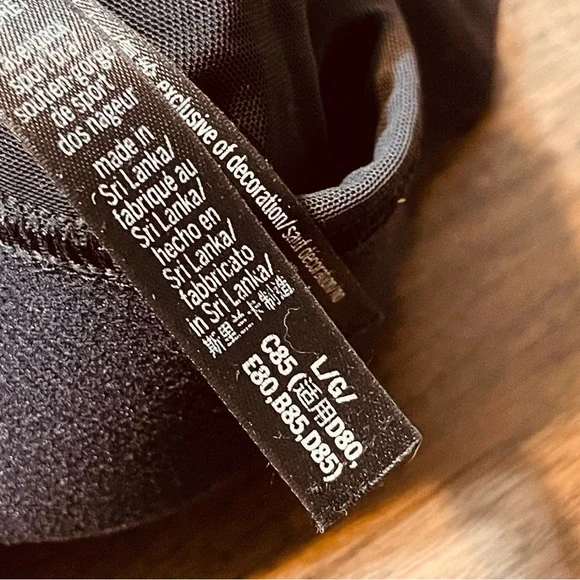 Victoria's Secret Black Racerback Tank with Supportive Band - Picture 5 of 6